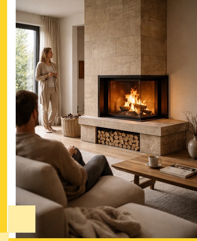 Угловые камины из кирпича установка в Осинниках от 153765 р. ЭриданСнн