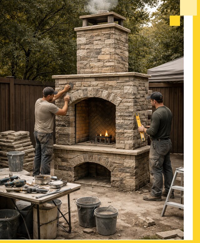 Проектирование и установка уличных каминов в Осинниках