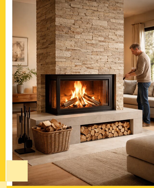 Дровяной камин под ключ в Осинниках от 205020 р. | ЭриданСнн