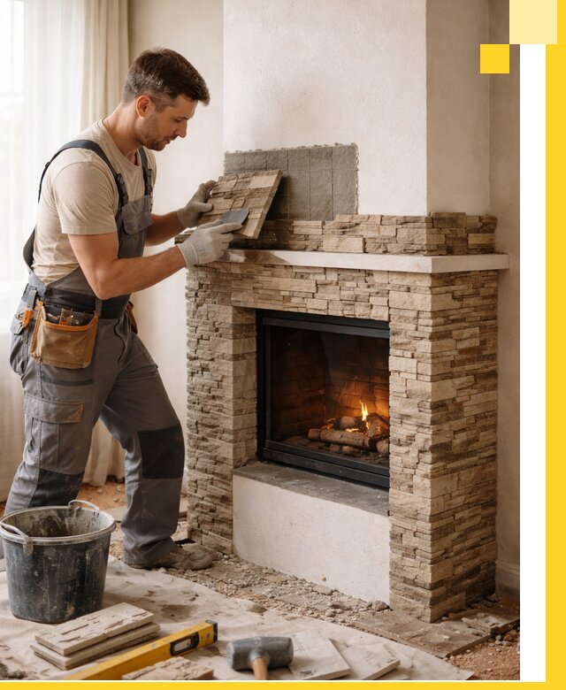 Изготовление и монтаж каминов для дома под ключ в Осинниках