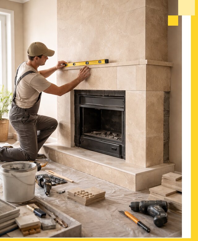 Установка и монтаж каминов в частном доме под ключ в Осинниках