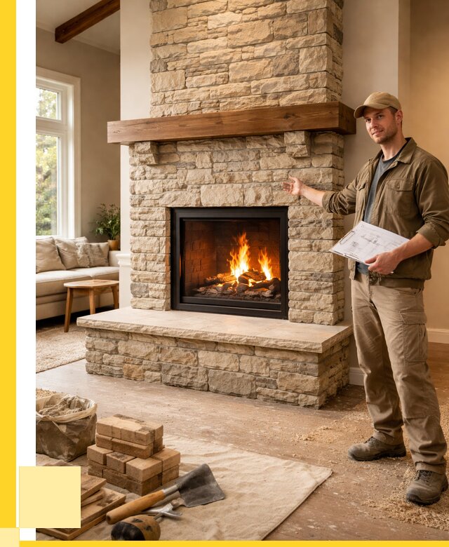 Камины под ключ в Осинниках от 184518 р. | ЭриданСнн — установка