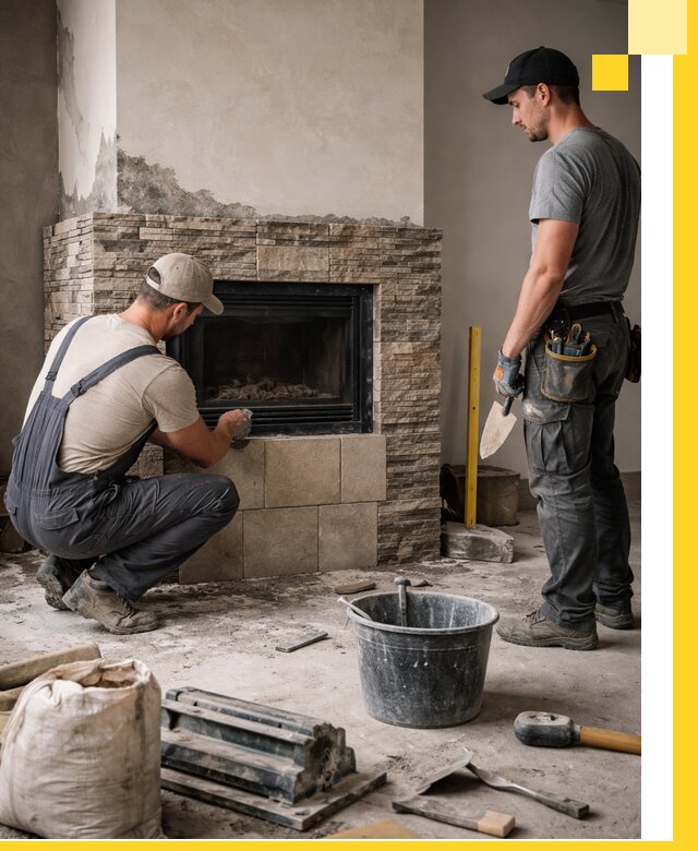 Камины под ключ в Осинниках: проект, изготовление и монтаж