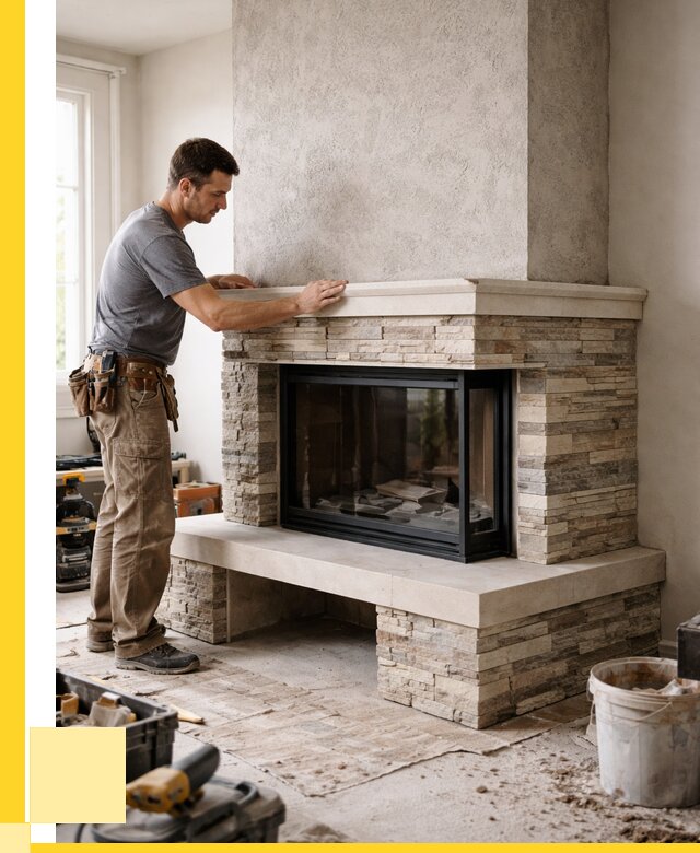 Изготовление каминов под ключ в Осинниках от 153765 р. | ЭриданСнн