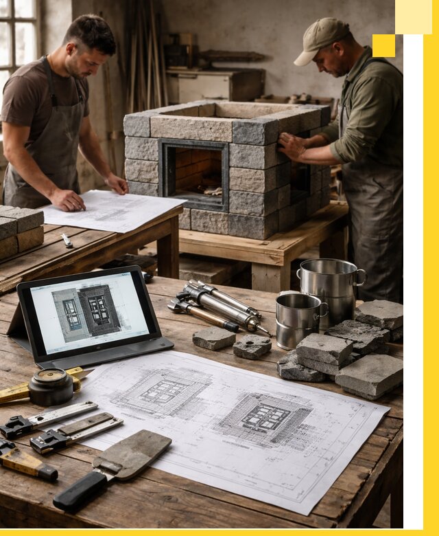 Разработка проектов печей с согласованием и монтажом в Осинниках