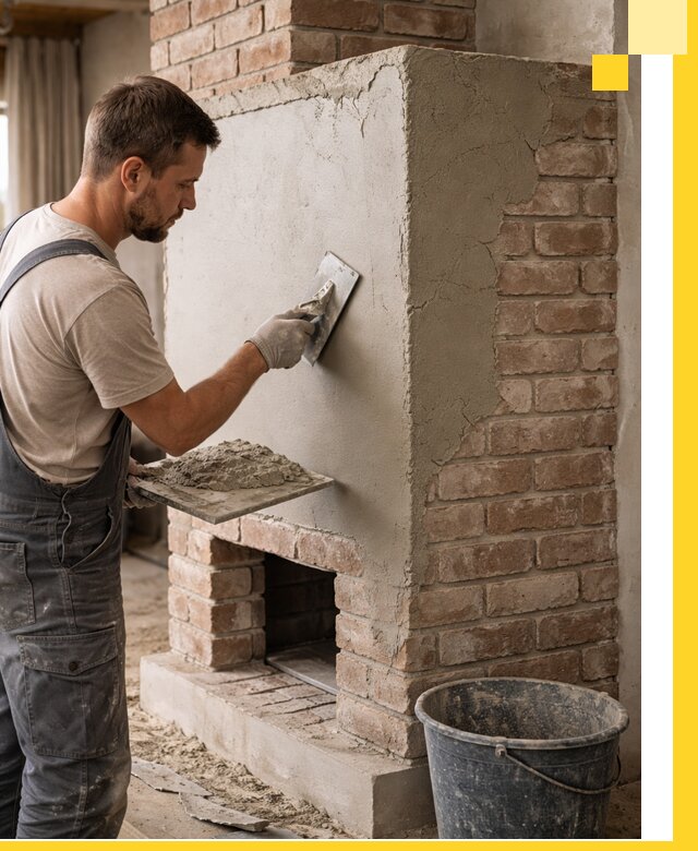 Отделка печей и облицовка каминов в Осинниках под ключ