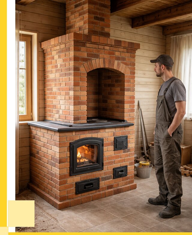 Кирпичные печи в Осинниках: купить от 153765 р. | ЭриданСнн