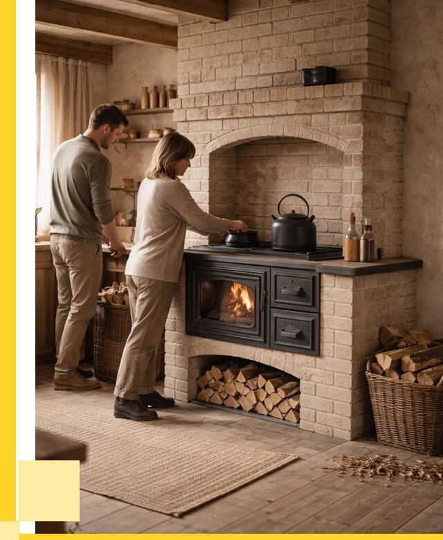 Печи с плитой в Осинниках от 46130 р. | ЭриданСнн — кирпичная печь