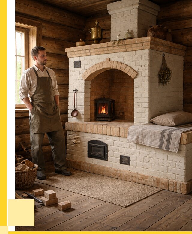 Русские печи с лежанкой под ключ в Осинниках от 153765 р. ЭриданСнн