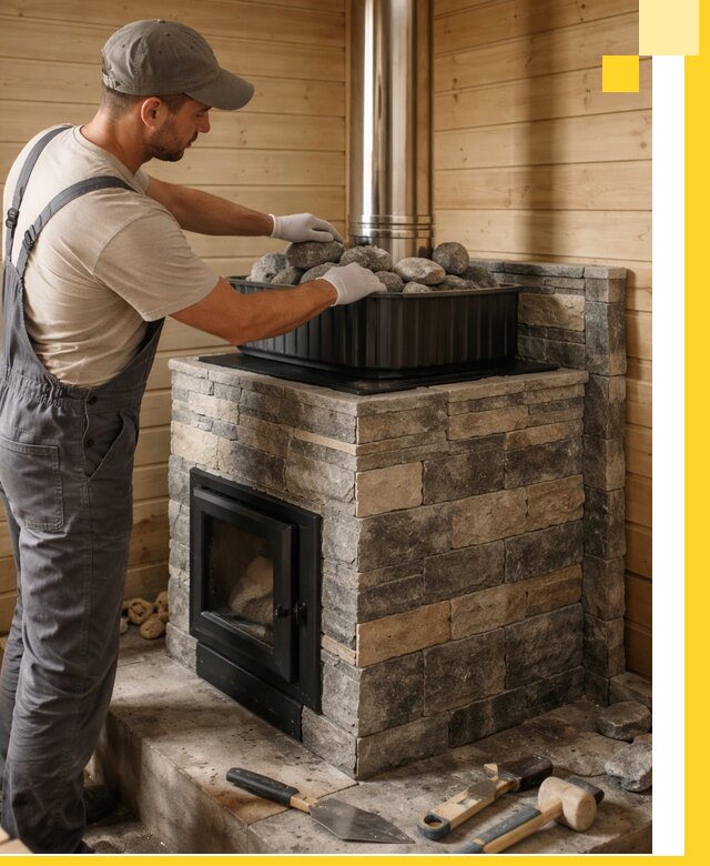 Печи для парной в Осинниках, производство, монтаж и обслуживание