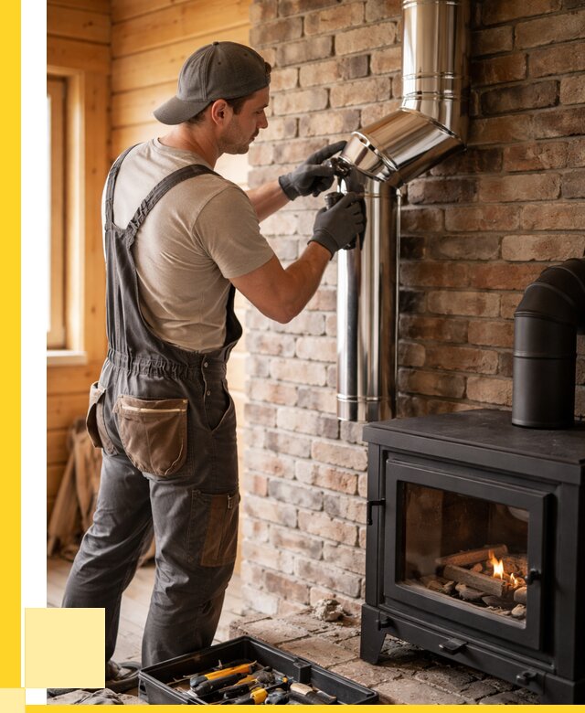 Монтаж дымоходов для печей в Осинниках от 7688 р. | ЭриданСнн