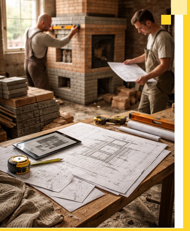 Проекты печей и каминов с индивидуальным дизайном в Осинниках