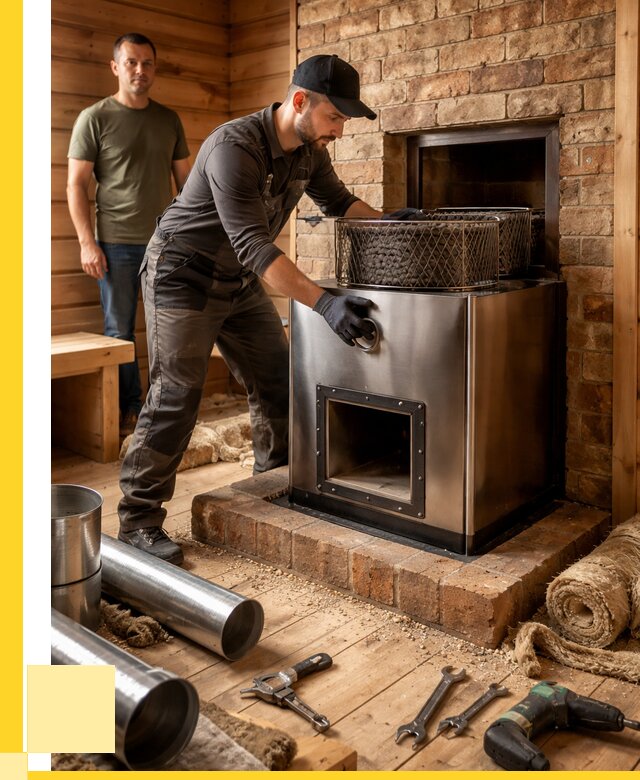 Монтаж банных печей под ключ в Осинниках от 18452 р., ЭриданСнн