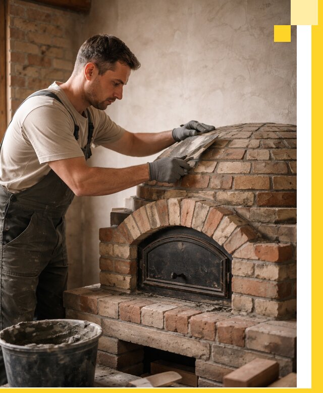 Изготовление и монтаж помпейских печей на заказ в Осинниках