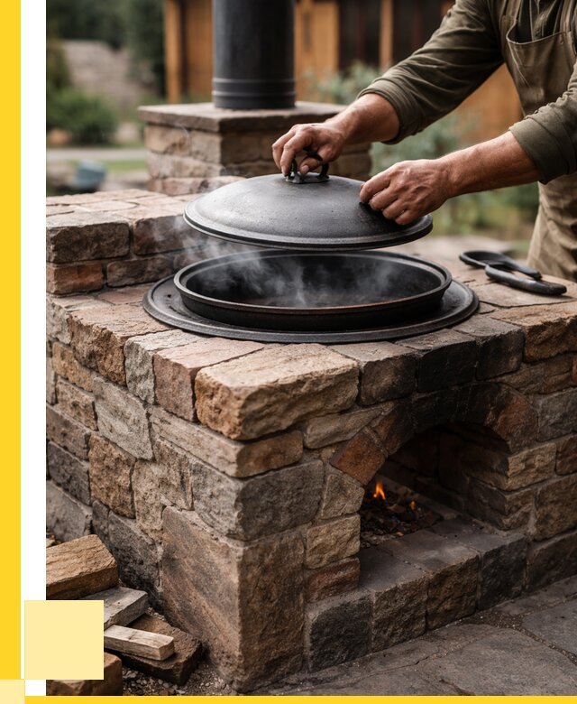 Печи для казана в Осинниках по цене от 18452 р. | ЭриданСнн