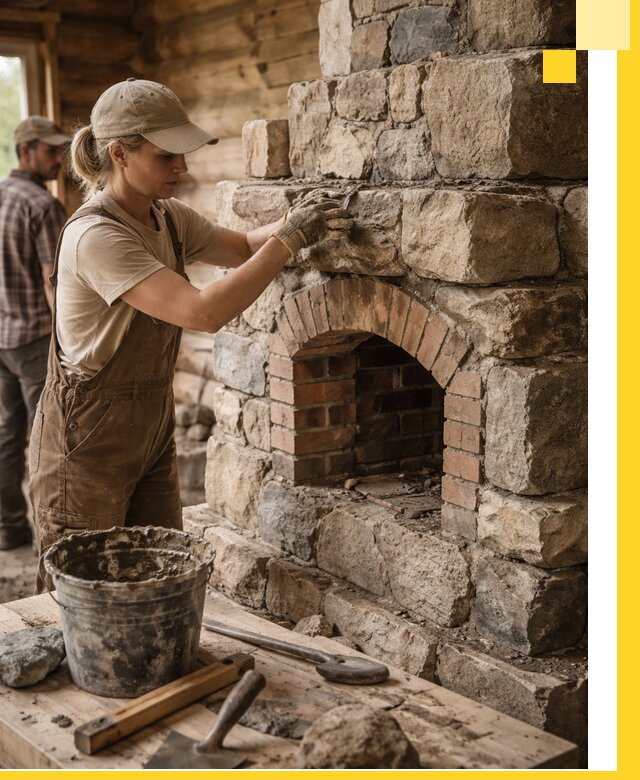 Каменные печи на заказ и монтаж в Осинниках, долговечные решения