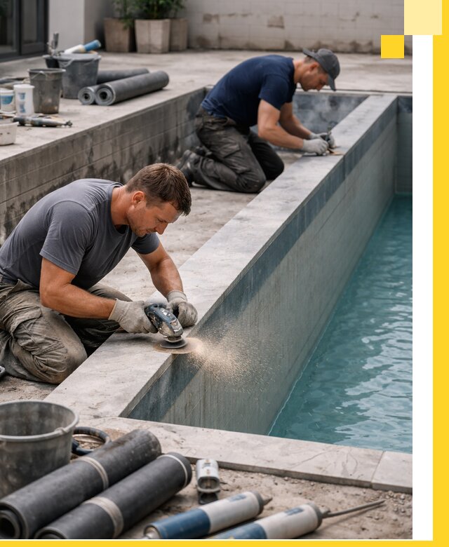 Профессиональный ремонт бассейнов под ключ в Осинниках