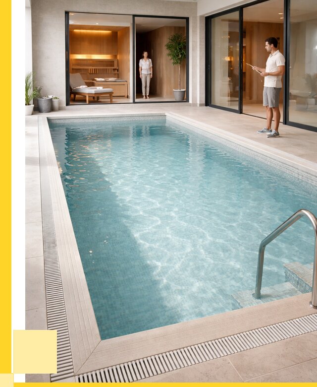 Отделка бассейна пленкой ПВХ в Осинниках от 3588 р. - ЭриданСнн