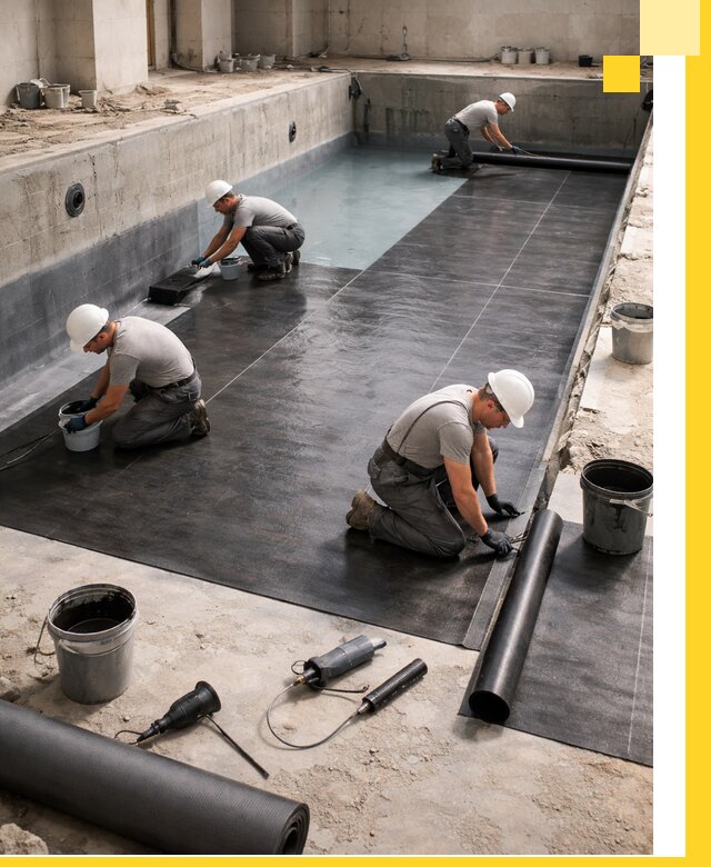 Профессиональная гидроизоляция бассейнов и чаш в Осинниках под ключ
