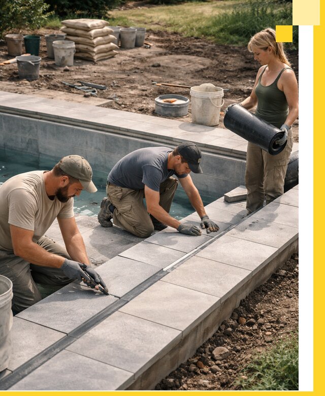 Строительство и монтаж уличных бассейнов под ключ в Осинниках