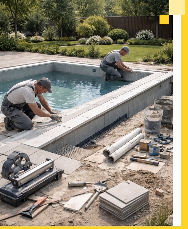 Строительство открытых бассейнов под ключ в Осинниках профессионально