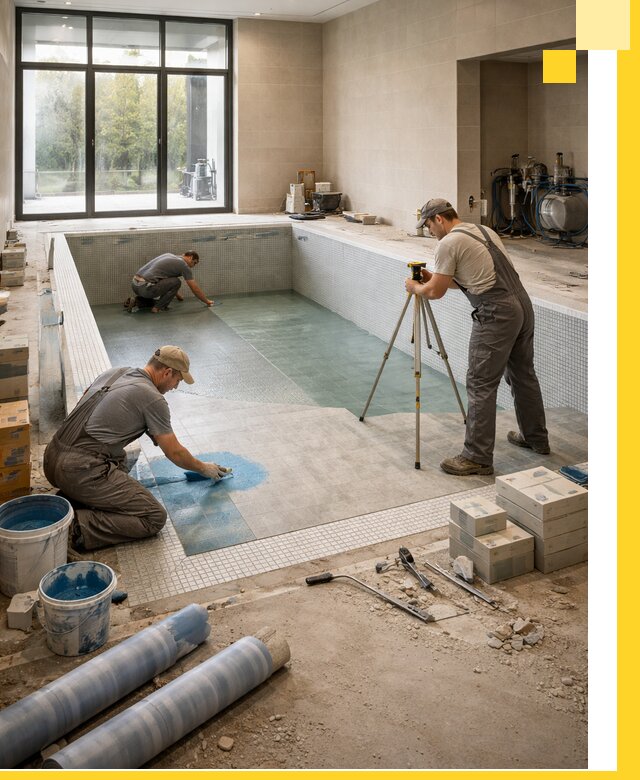 Проект и строительство закрытых бассейнов в Осинниках под ключ