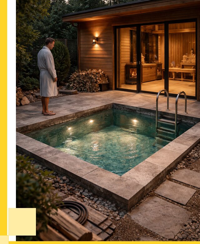 Бани с бассейном под ключ в Осинниках от 97385 р. | ЭриданСнн