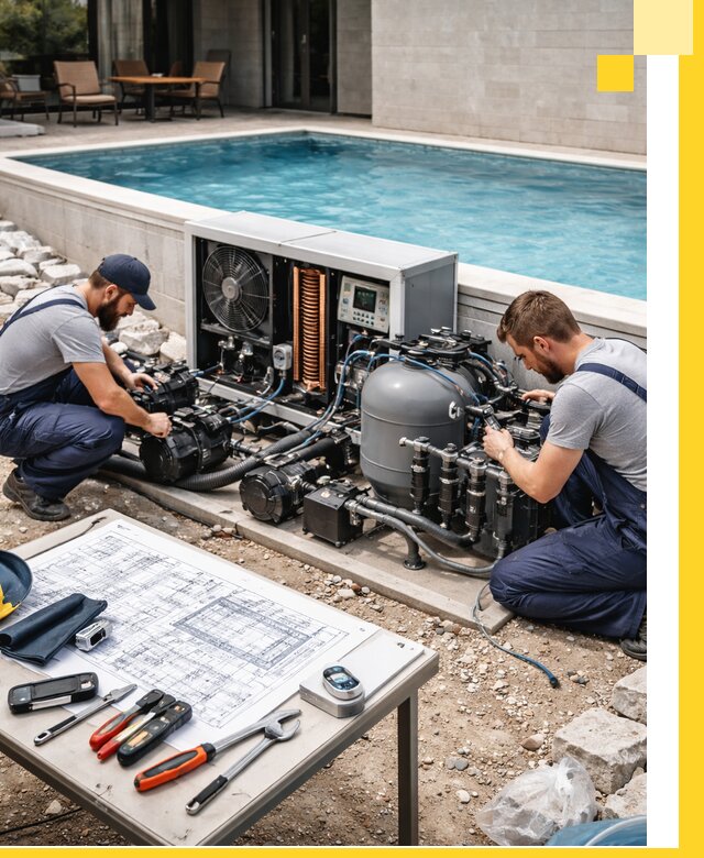 Проектирование и монтаж бассейнов с подогревом в Осинниках