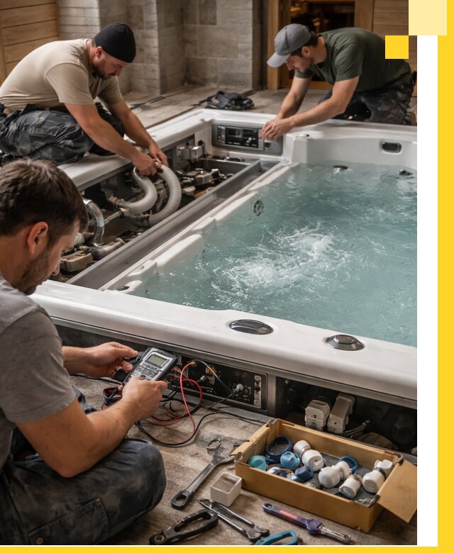 Гидромассажные бассейны под ключ в Осинниках, дизайн и монтаж