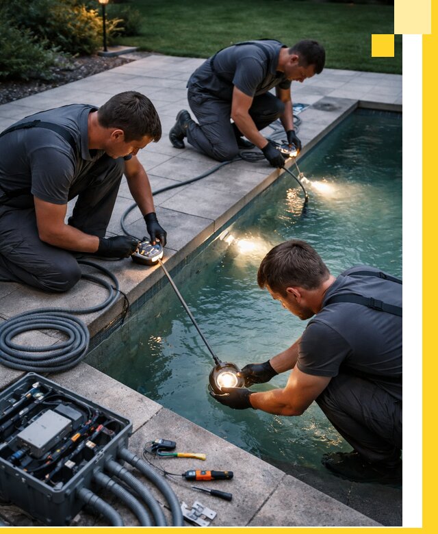 Профессиональное освещение бассейнов в Осинниках: дизайн и монтаж