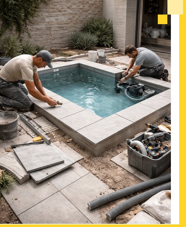 Мини бассейны под ключ в Осинниках, дизайн и установка