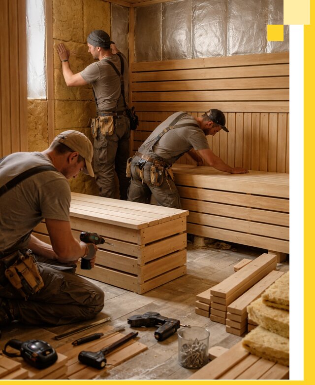 Профессиональное строительство саун под ключ в Осинниках