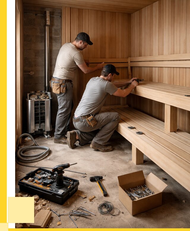 Монтаж саун под ключ в Осинниках от 123012 р. | ЭриданСнн