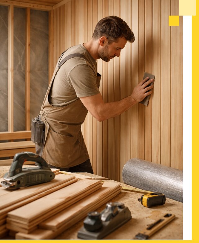 Профессиональная отделка саун и парных под ключ в Осинниках