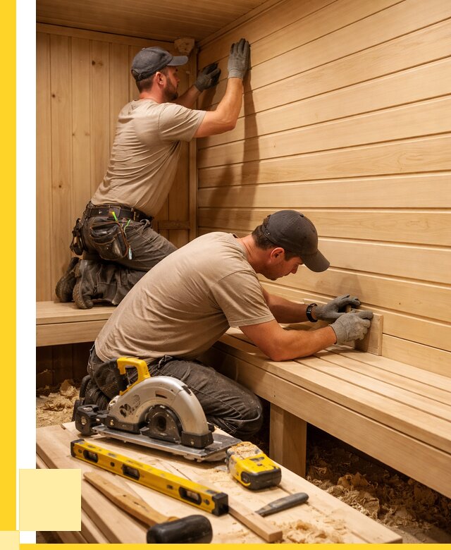 Обшивка саун вагонкой в Осинниках от 2563 р. | ЭриданСнн