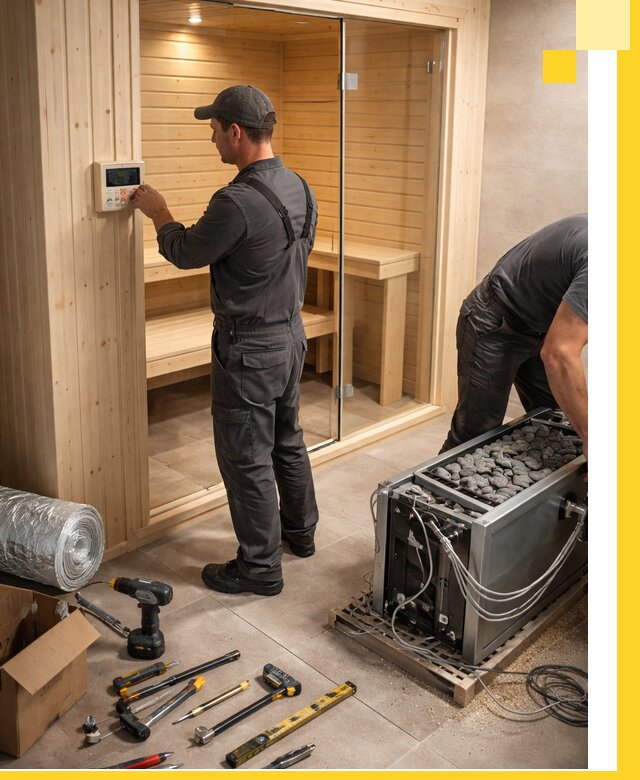 Поставка, установка и монтаж электрических саун в Осинниках