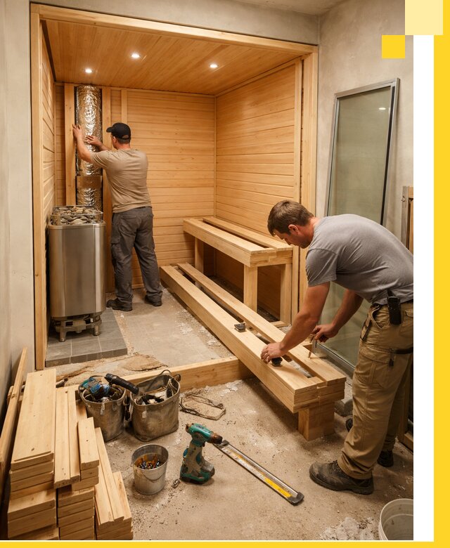 Проектирование и установка домашних саун под ключ в Осинниках