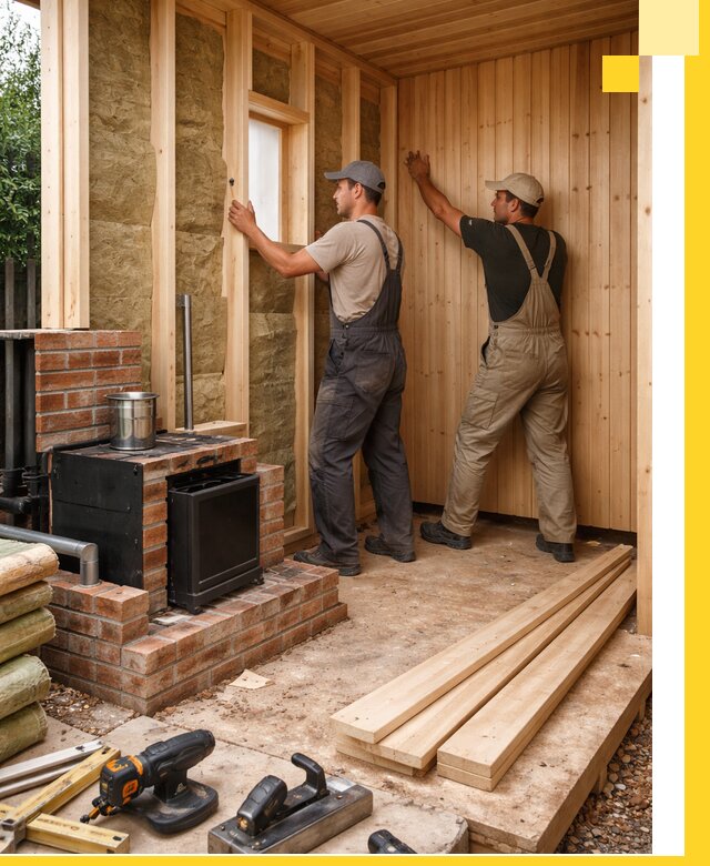 Строительство и установка дачных саун под ключ в Осинниках