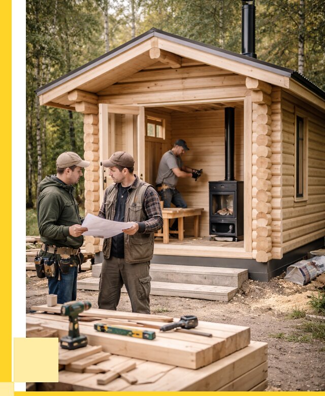 Монтаж бань под ключ в Осинниках — от 205020 р. | ЭриданСнн