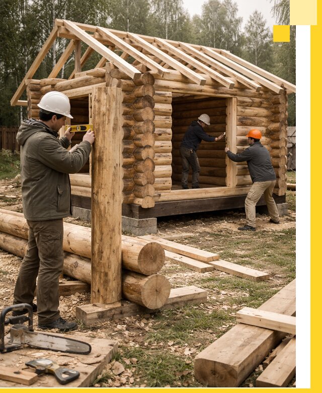 Строительство бань для дачи под ключ в Осинниках с доставкой и монтажом