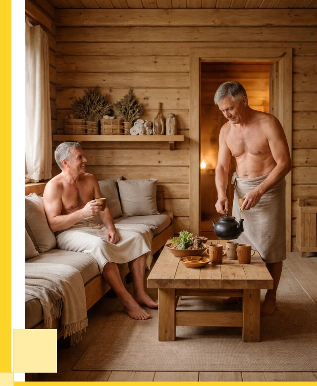 Бани с комнатой отдыха под ключ в Осинниках от 461295 р. | ЭриданСнн