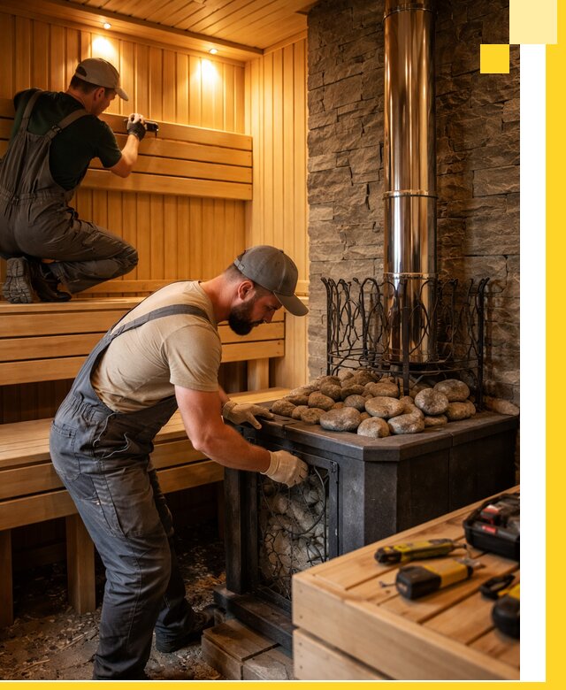 Комплексный дизайн бань, саун и зон отдыха в Осинниках