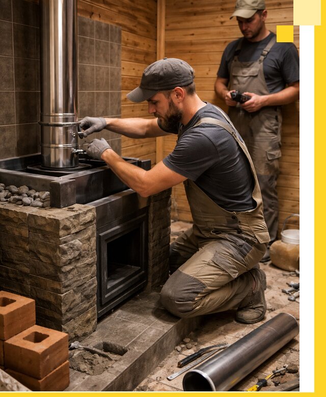 Изготовление и установка банных печей под ключ в Осинниках