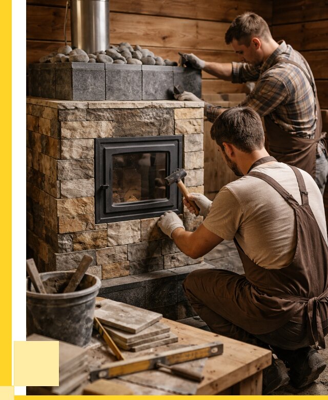 Облицовка банной печи в Осинниках от 15377 р. | ЭриданСнн