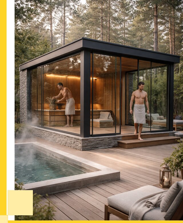 Стеклянные бани и двери в Осинниках от 461295 р. | ЭриданСнн