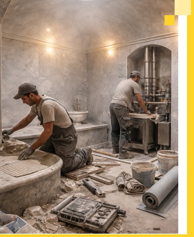 Строительство турецких бань хаммам под ключ в Осинниках