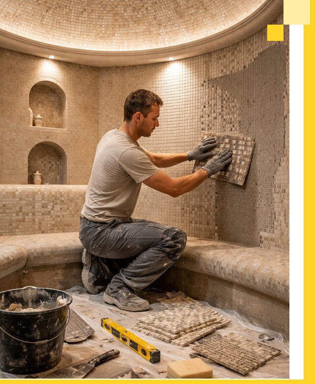 Устройство и монтаж домашнего хамама под ключ в Осинниках