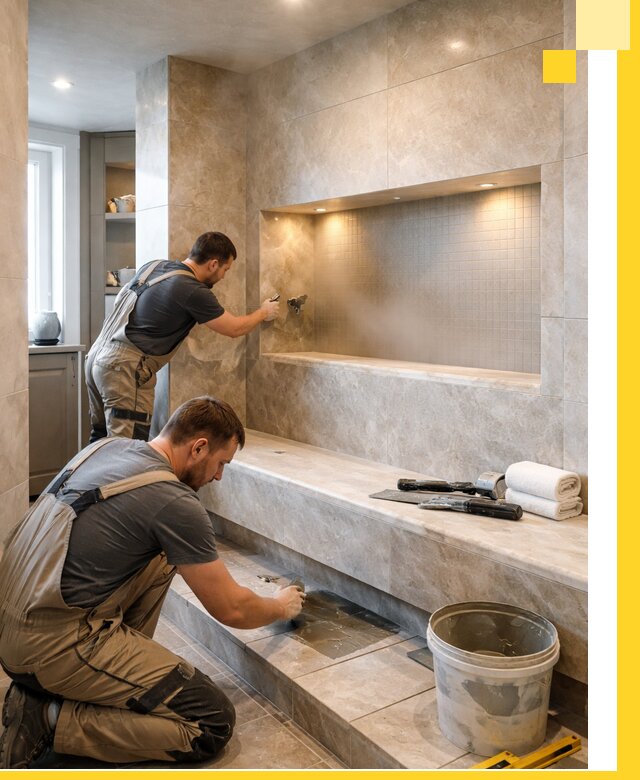 Профессиональное строительство хамама в квартире в Осинниках