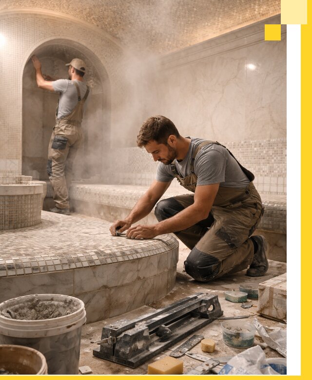 Профессиональный дизайн хамама и SPA под ключ в Осинниках