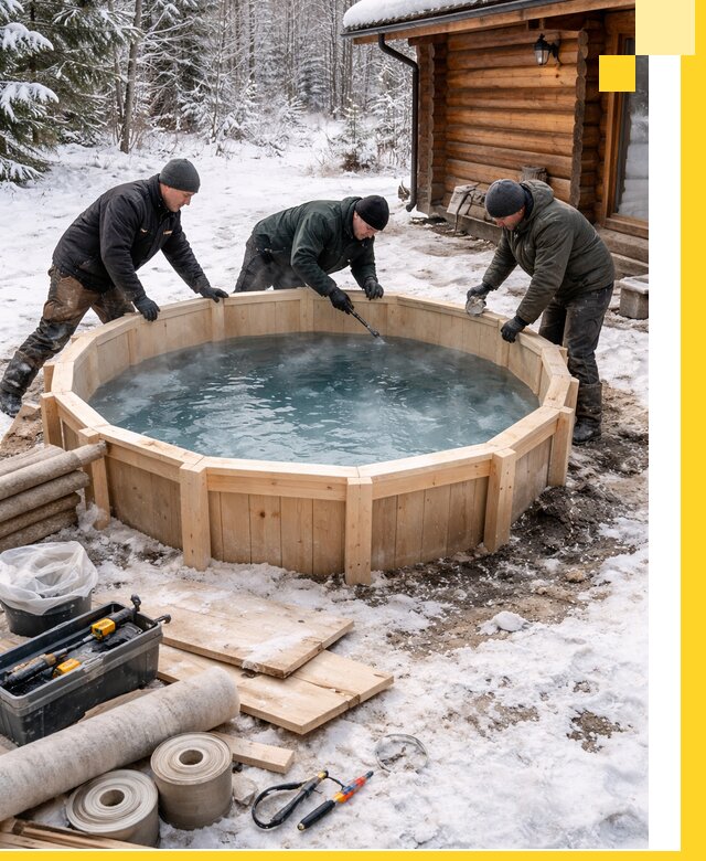 Изготовление и установка ледяных купелей под ключ в Осинниках